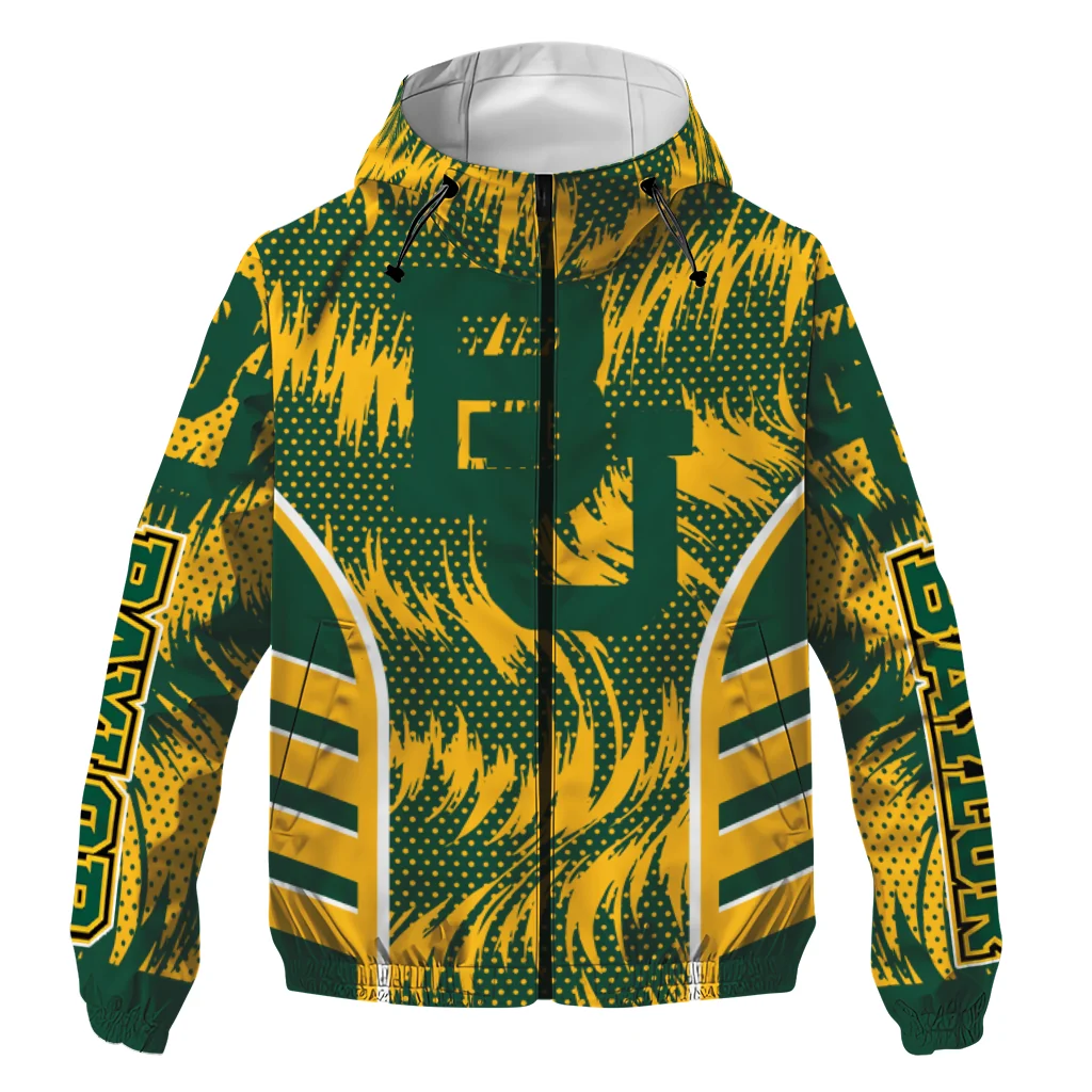 Baylor Bears Dynamic Heat Wave Green Windbreaker Jacket