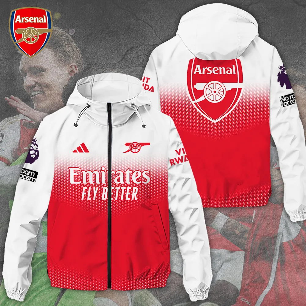 Arsenal FC 3D Windbreaker Jacket