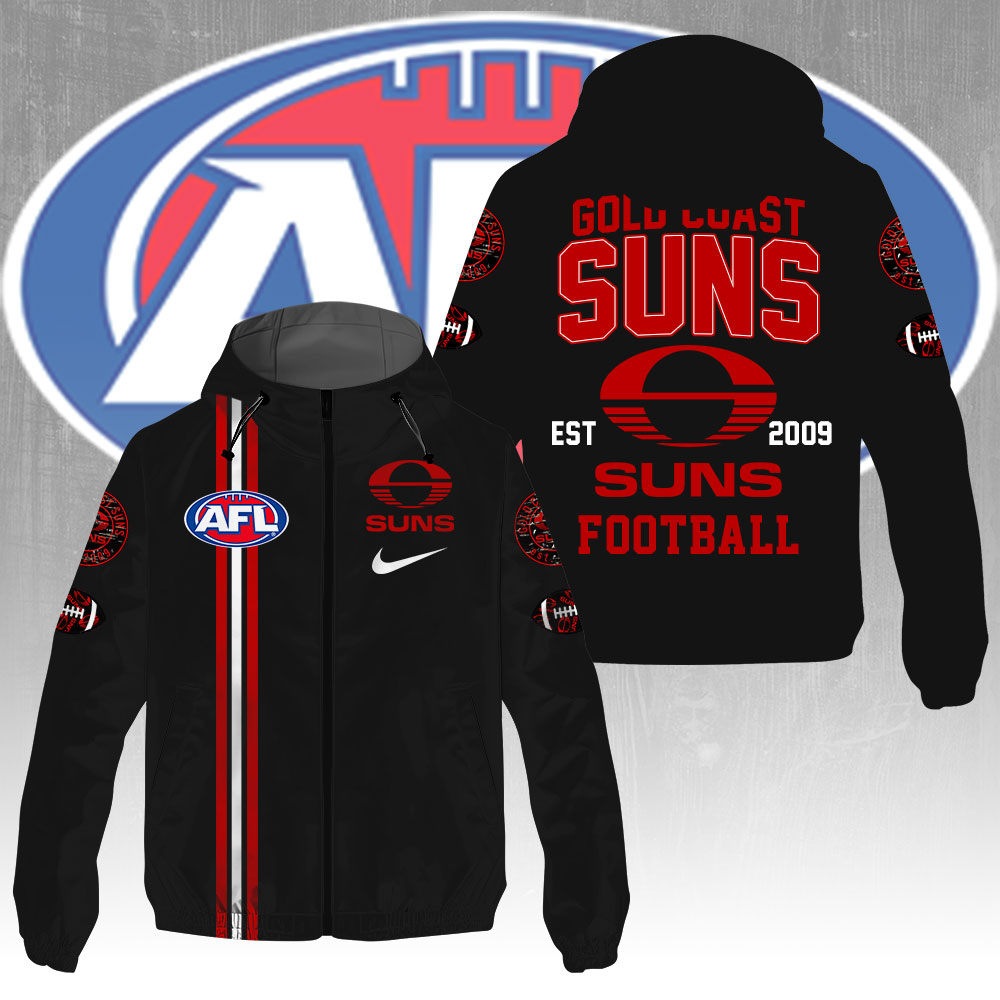 Gold Coast Suns 3D Windbreaker Jacket