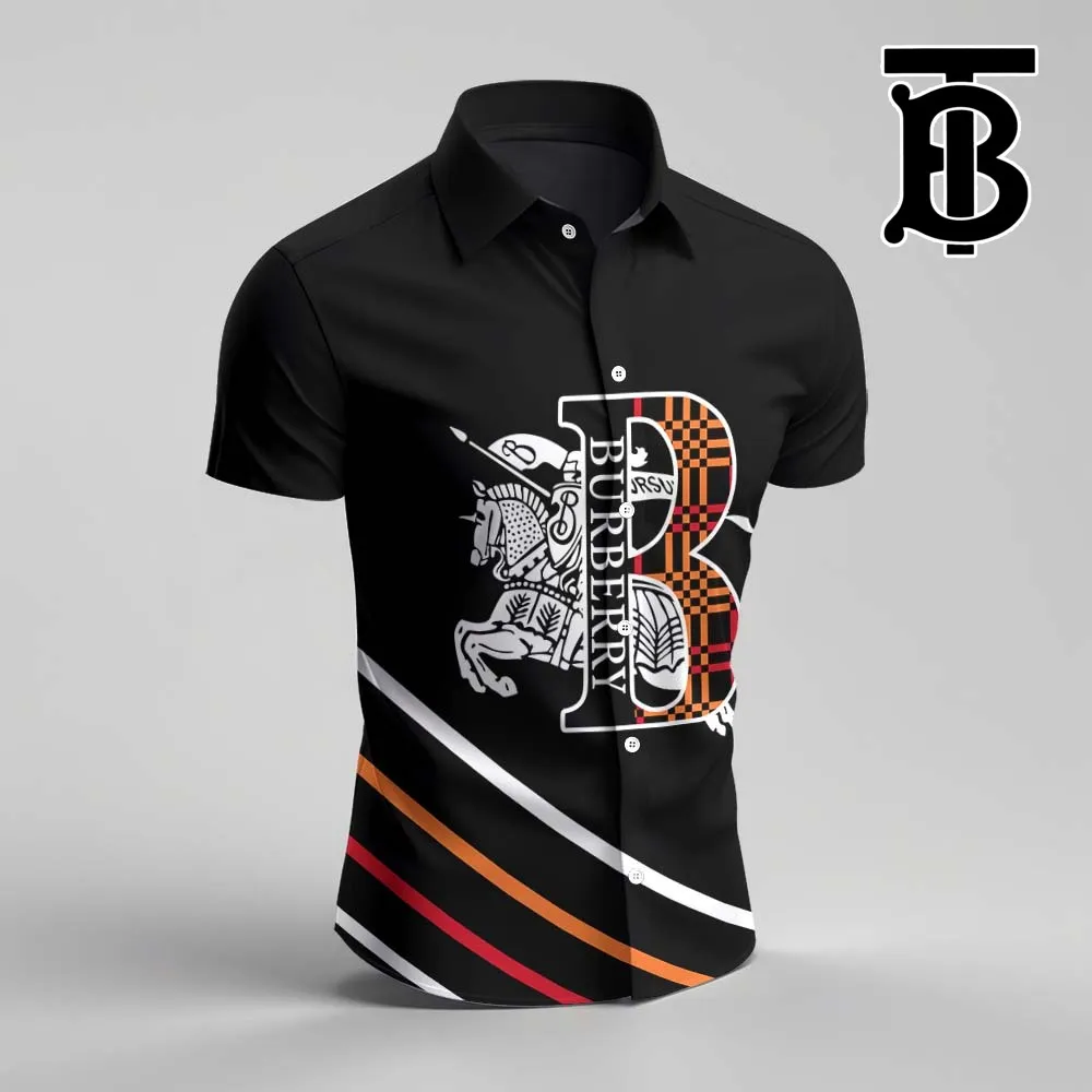 Burberry For Men Luxury Short Sleeve Button Shirt - Luxury010