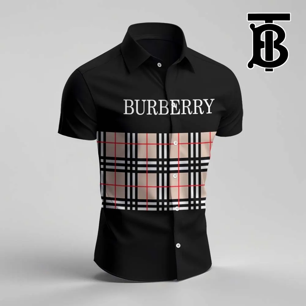 Burberry Premium Short Sleeve Shirt For Men - Luxury022