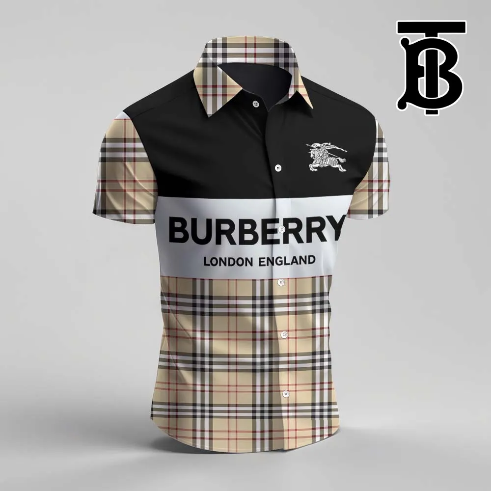 Burberry For Men'S Short Sleeve Button Shirt - Luxury020