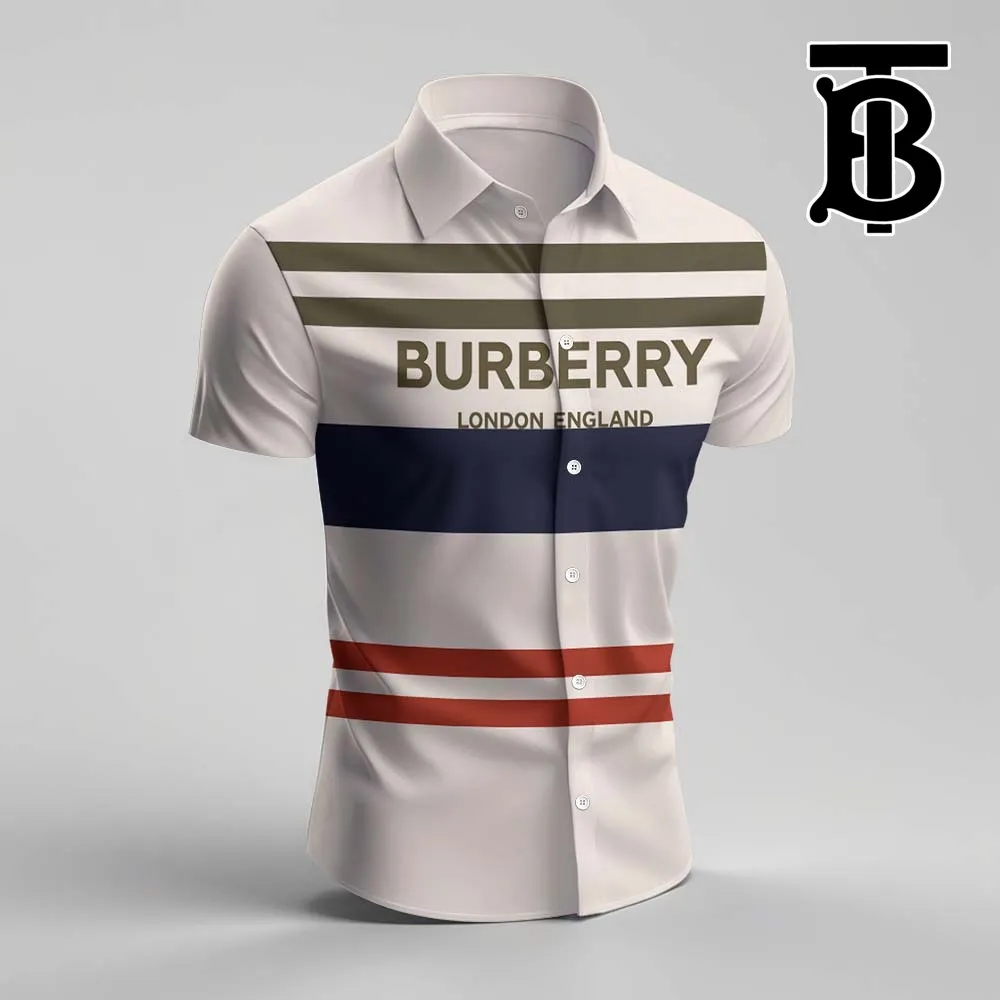 Burberry Premium Short Sleeve Shirt For Men - Luxury023