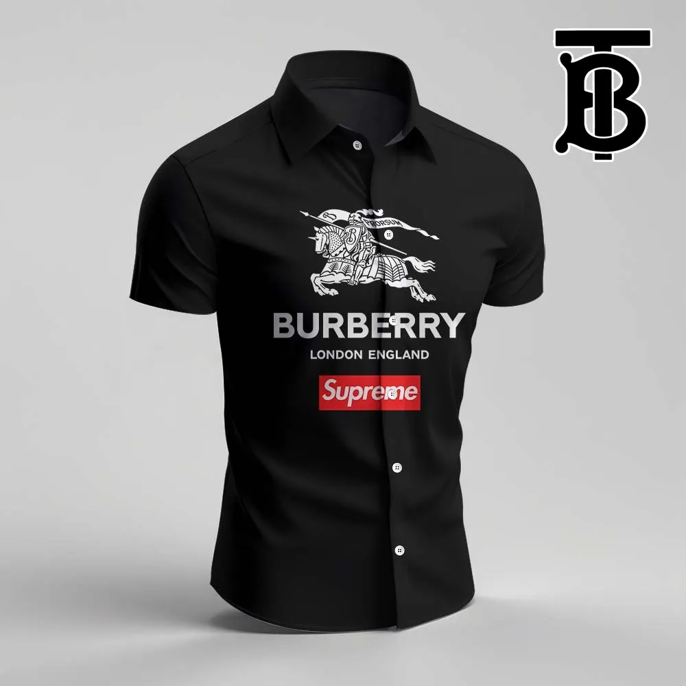 Burberry For Men'S Short Sleeve Button Shirt - Luxury026