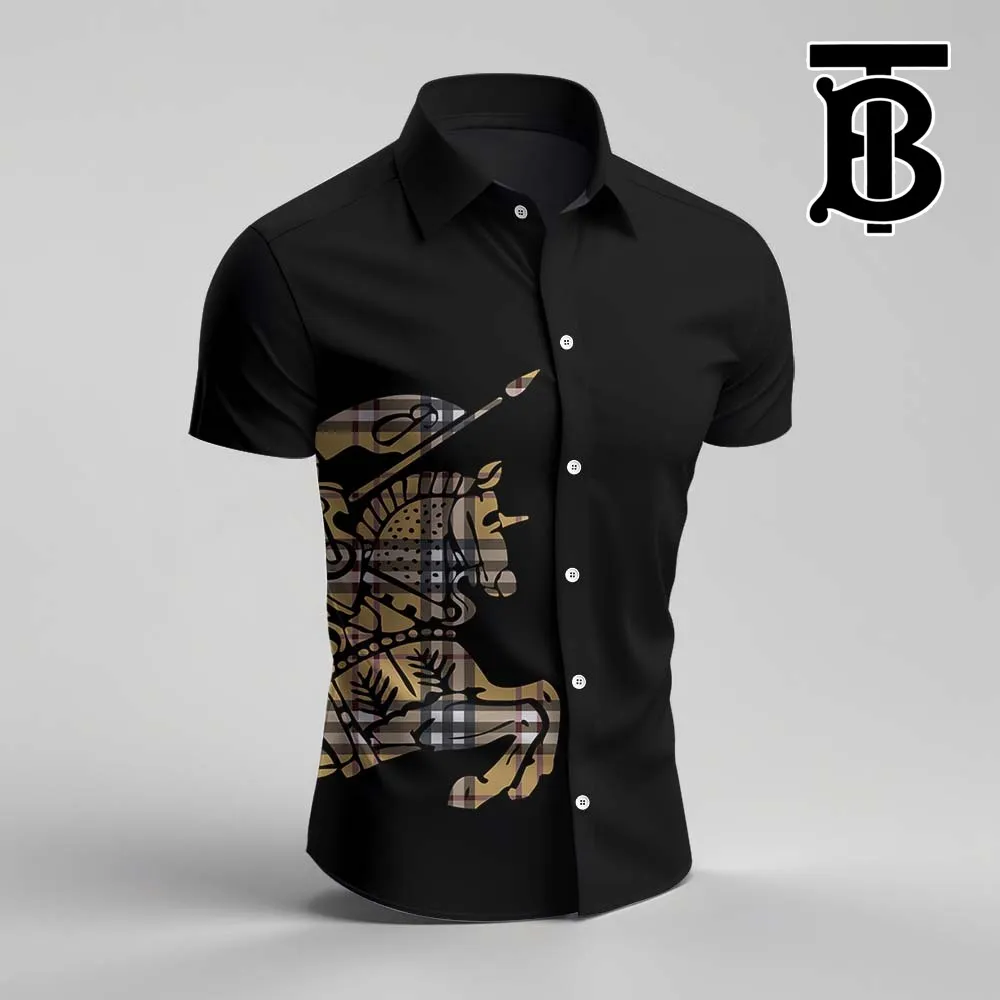 Burberry For Men'S Short Sleeve Button Shirt - Luxury027