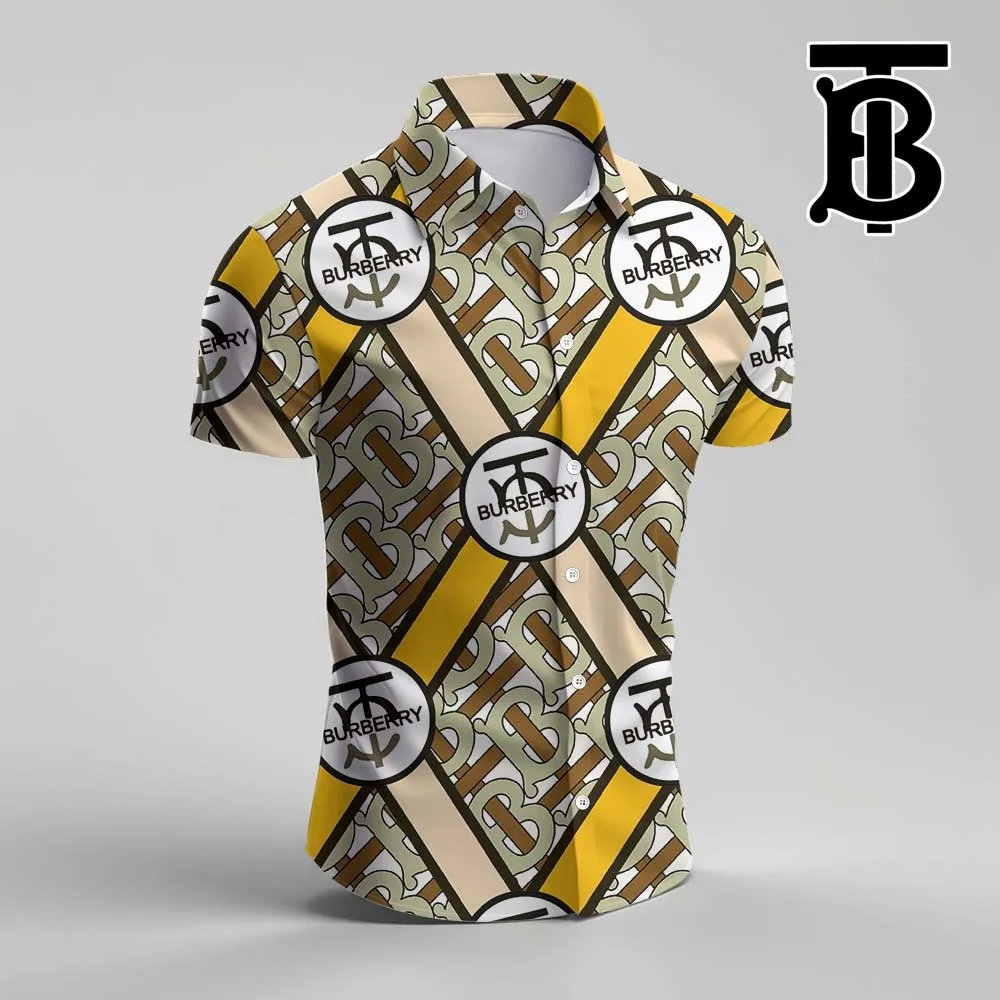 Burberry For Men'S Short Sleeve Button Shirt - Luxury030