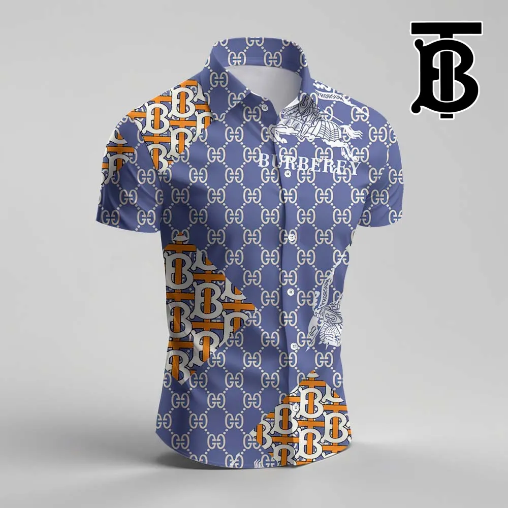 Burberry For Men'S Short Sleeve Button Shirt - Luxury029