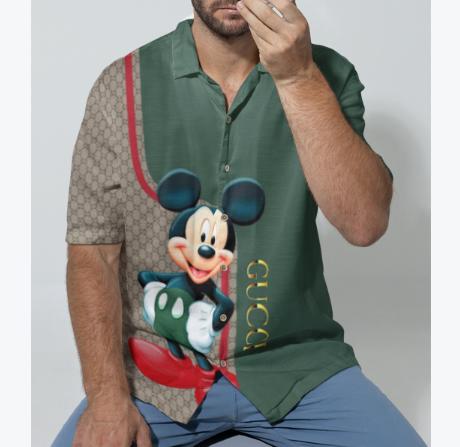 Gucci Brand For Men Premium Short Sleeve Button Shirt - Luxury132