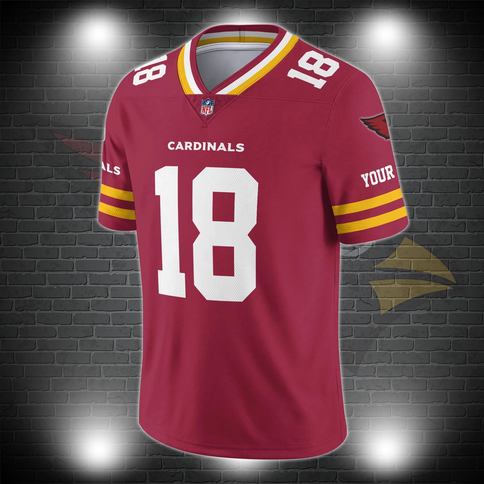 Arizona Cardinals Personalized V-neck Football Jersey Sport Gifts For Fan AZCVFJ063 - Image 3
