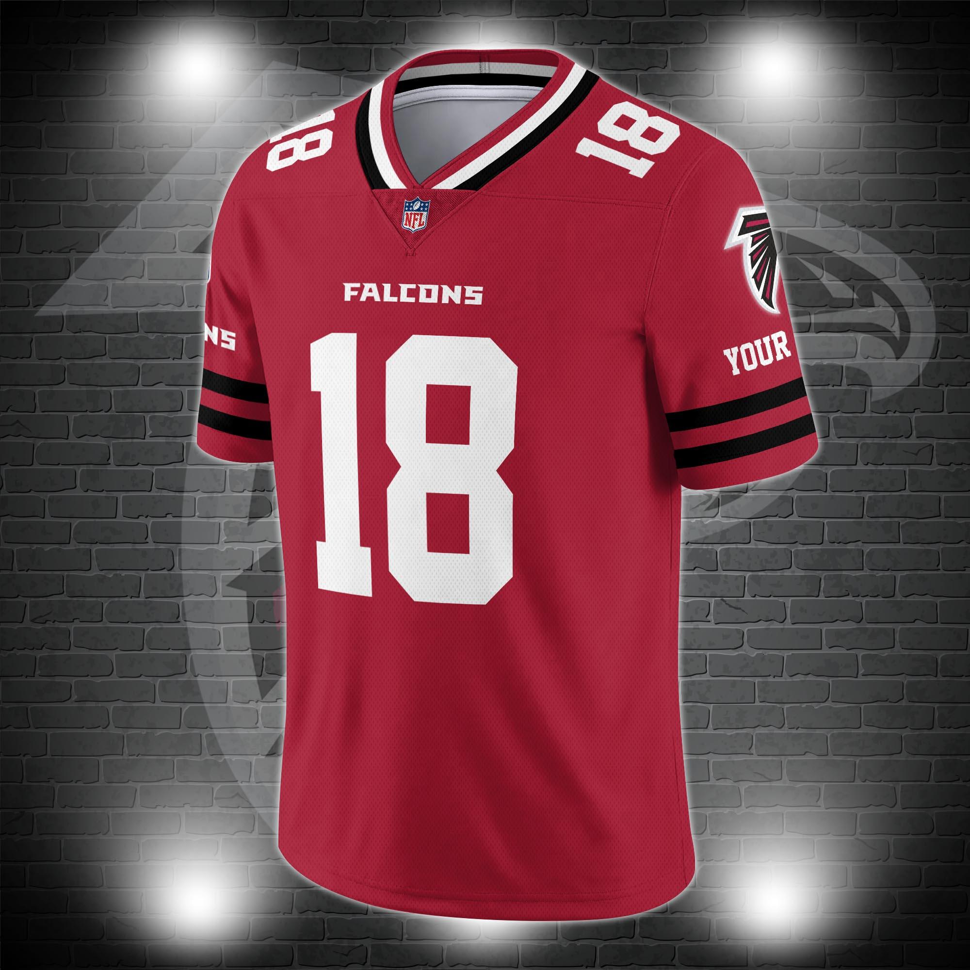 Atlanta Falcons Personalized V-neck Football Jersey Sport Gifts For Fan AZCVFJ062 - Image 3