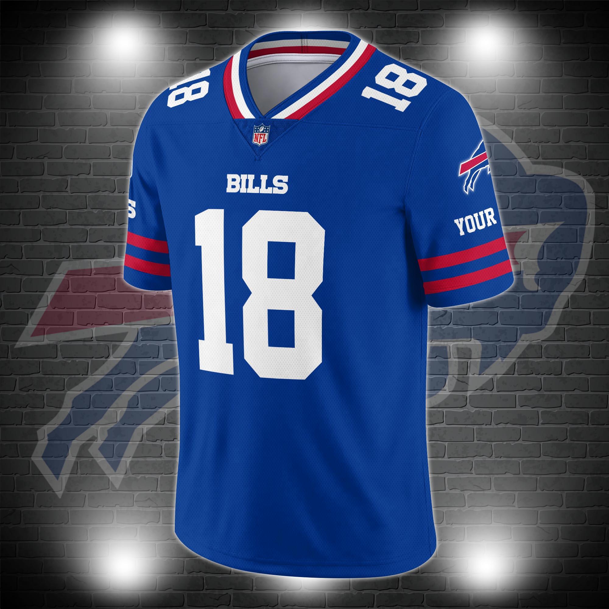 Buffalo Bills Personalized V-neck Football Jersey Sport Gifts For Fan AZCVFJ060 - Image 3