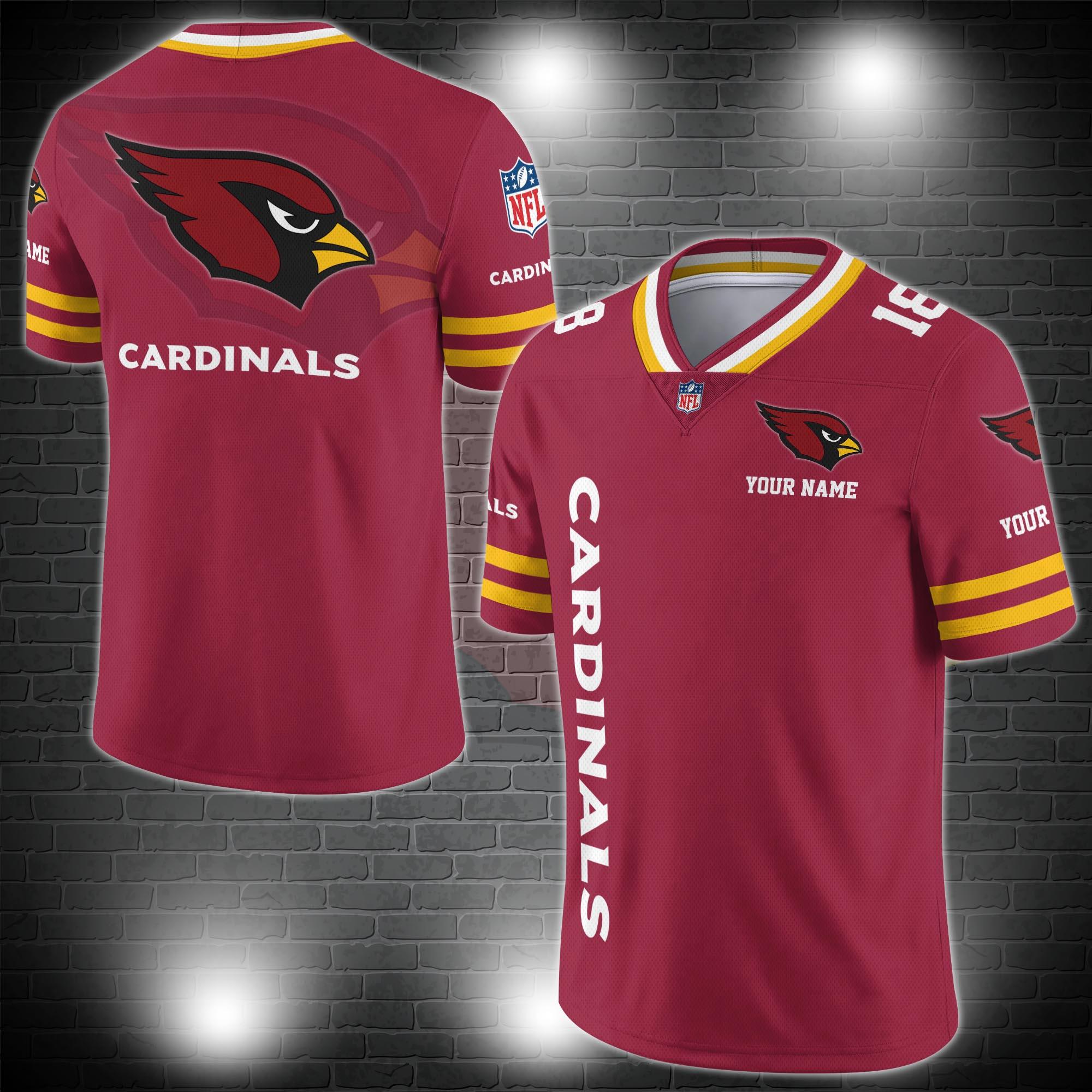 Arizona Cardinals Personalized V-neck Football Jersey Sport Gifts For Fan AZCVFJ032