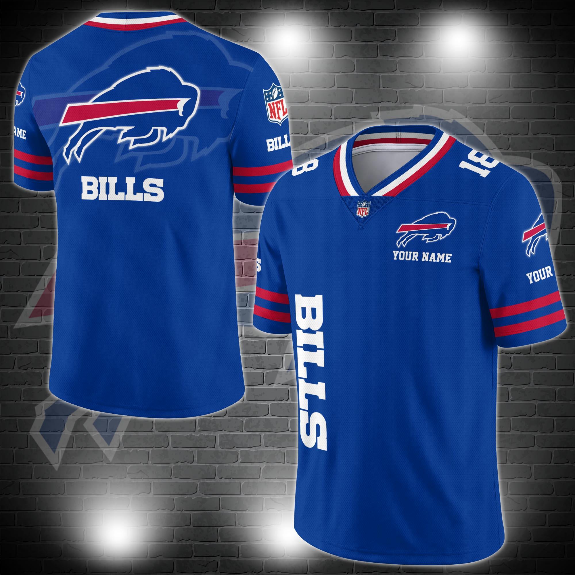 Buffalo Bills Personalized V-neck Football Jersey Sport Gifts For Fan AZCVFJ029