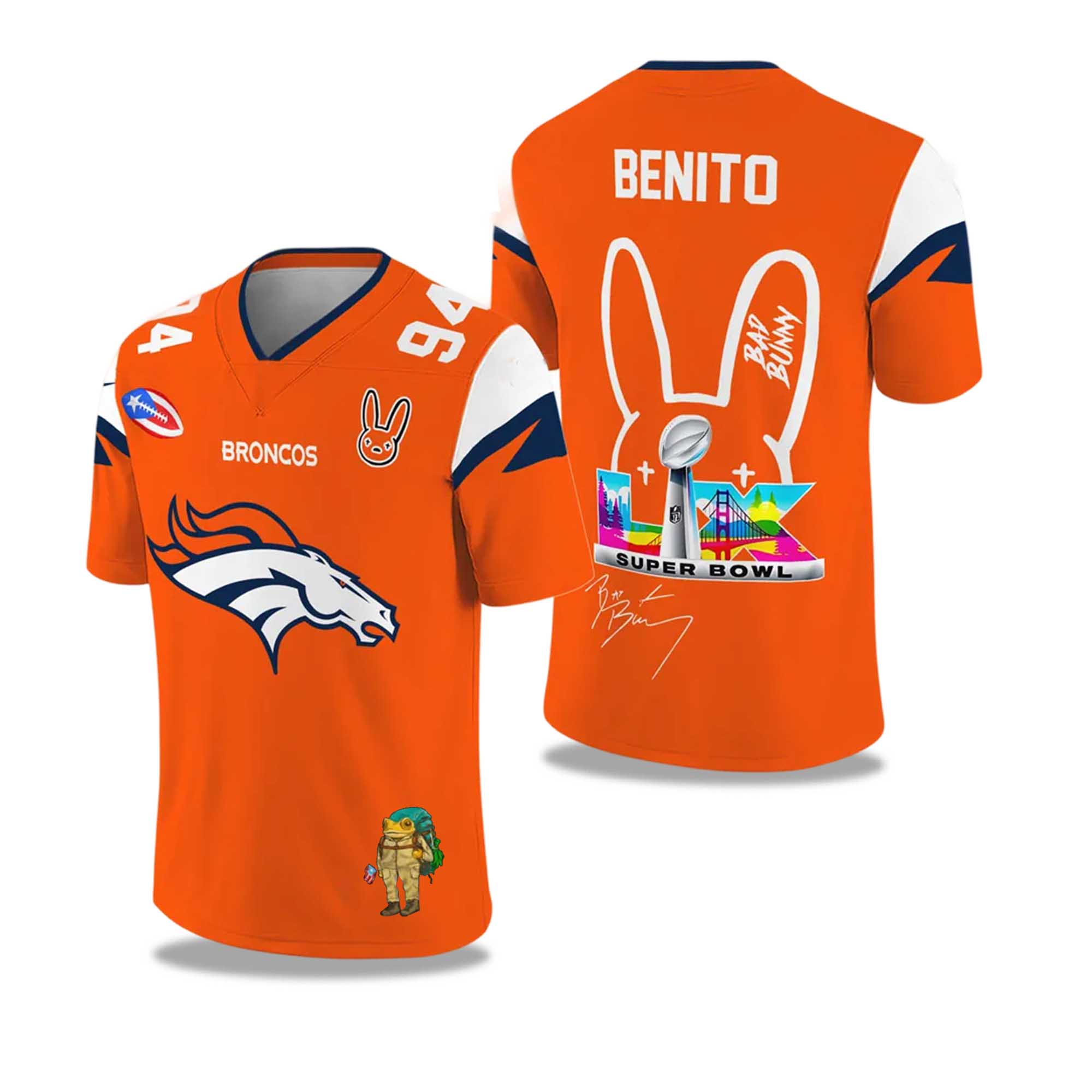 Broncos Bad Bunny Bowl LX 2025 2026 Football Jersey