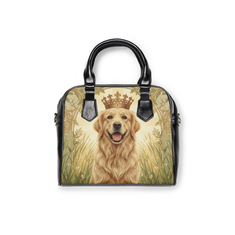 Noble Golden Retriever Of Sunlit Meadows Shoulder Bag