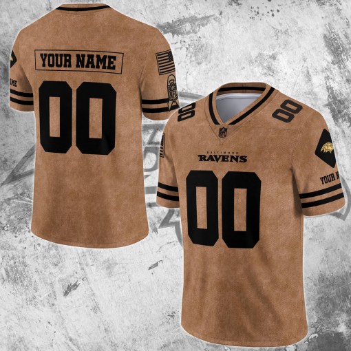 Baltimore Ravens Personalized V-neck Football Jersey Sport Gifts For Fan AZCVFJ067