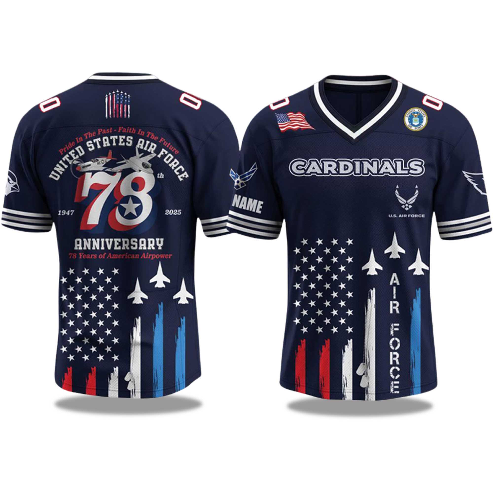 Arizona Cardinals U.S. Air Force Birthday 2025 Jersey