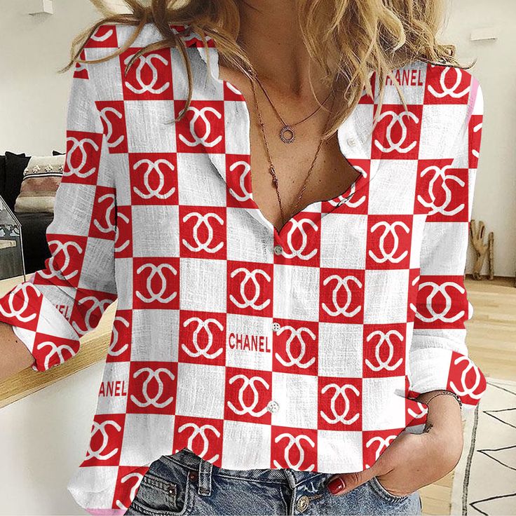 Chanel Women'S Long Sleeve Button Shirt Cnwls180165