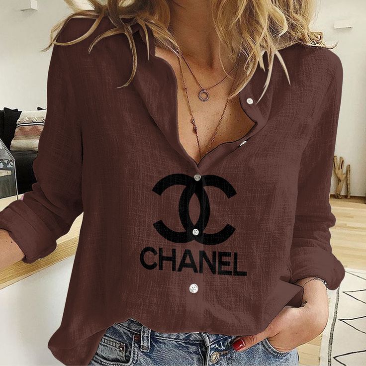Chanel Women'S Long Sleeve Button Shirt Cnwls180163