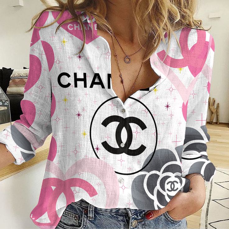 Chanel Women'S Long Sleeve Button Shirt Cnwls180171
