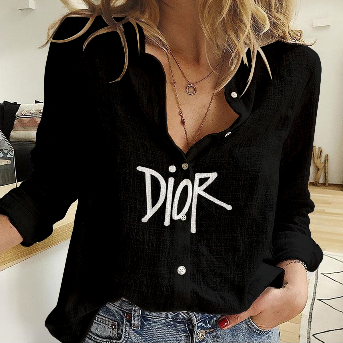 Christian Dior Women'S Casual Shirt Luxury Limited Edition Lux 236