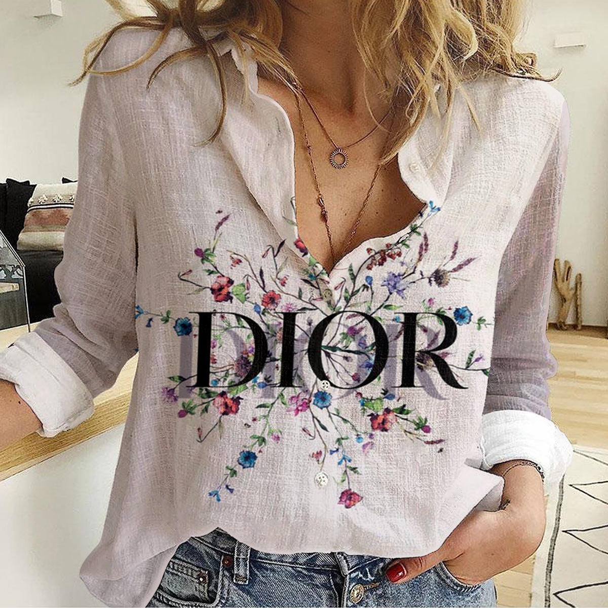 Christian Dior Women'S Casual Shirt Luxury Limited Edition Lux 238