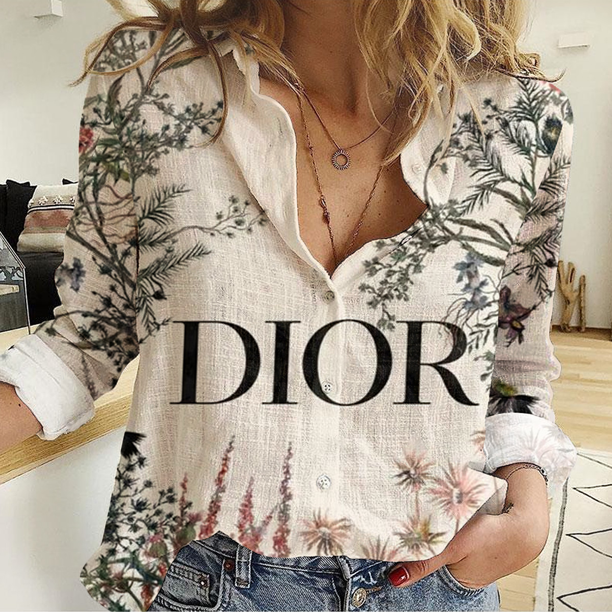 Christian Dior Women'S Casual Shirt Luxury Limited Edition Lux 242