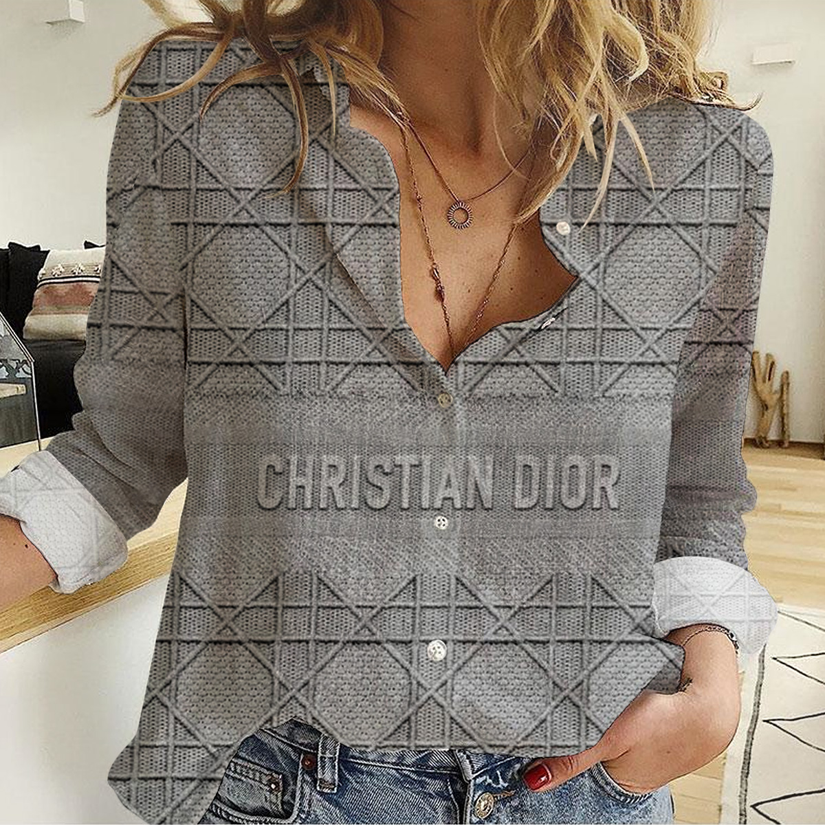 Christian Dior Women'S Casual Shirt Luxury Limited Edition Lux 252