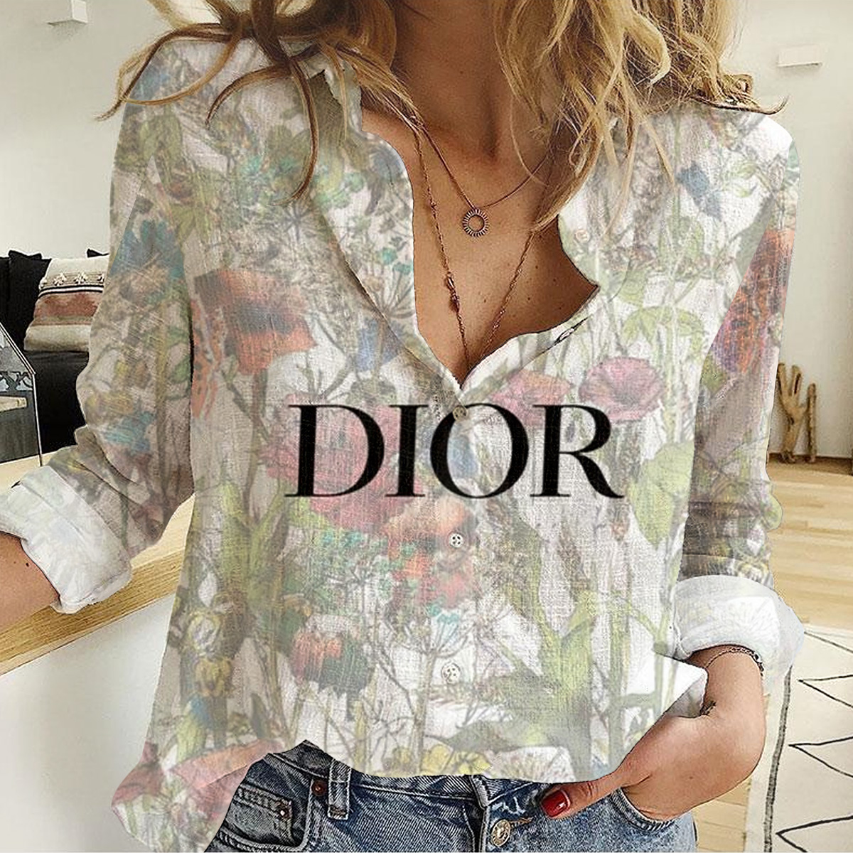 Christian Dior Women'S Casual Shirt Luxury Limited Edition Lux 249