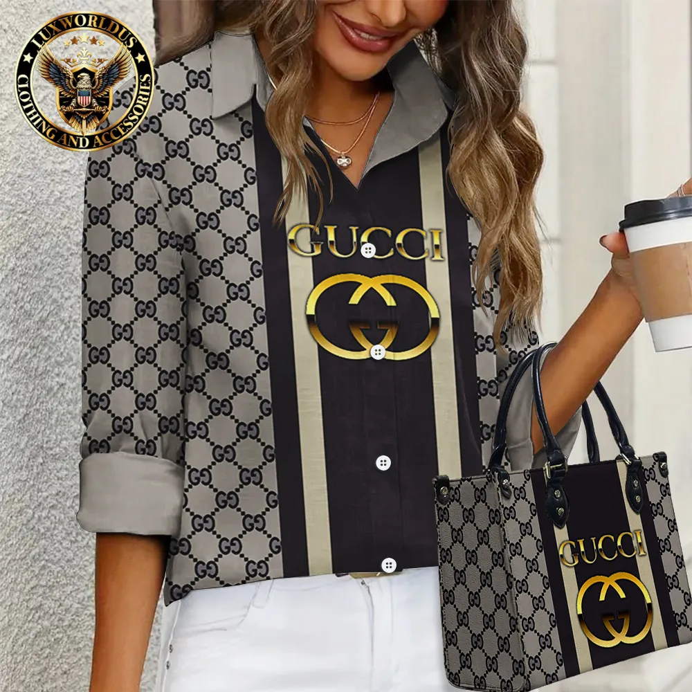 Gucci Limited Edition Casual Shirt Handbag For Gorgeous Women - Lux177