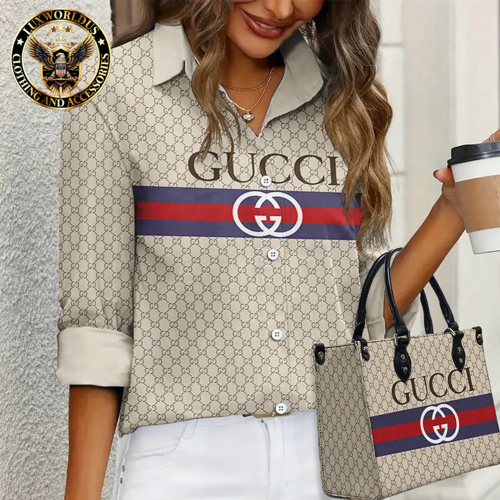 Gucci Limited Edition Casual Shirt Handbag For Gorgeous Women - Lux175