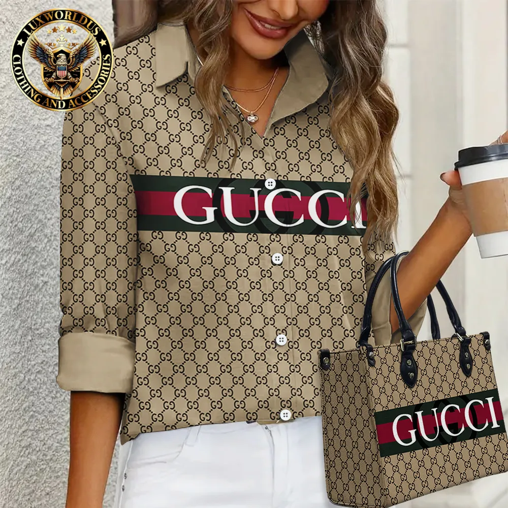 Gucci Limited Edition Casual Shirt Handbag For Gorgeous Women - Lux176