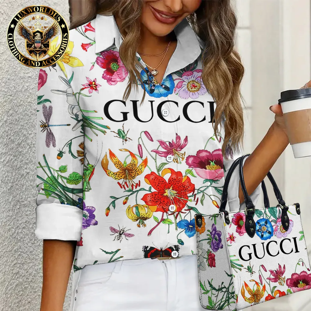 Gucci Limited Edition Casual Shirt Handbag For Gorgeous Women - Lux187