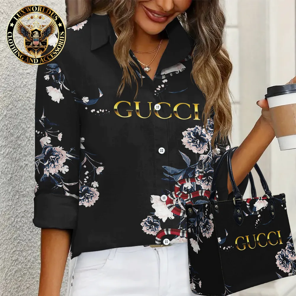 Gucci Limited Edition Casual Shirt Handbag For Gorgeous Women - Lux179