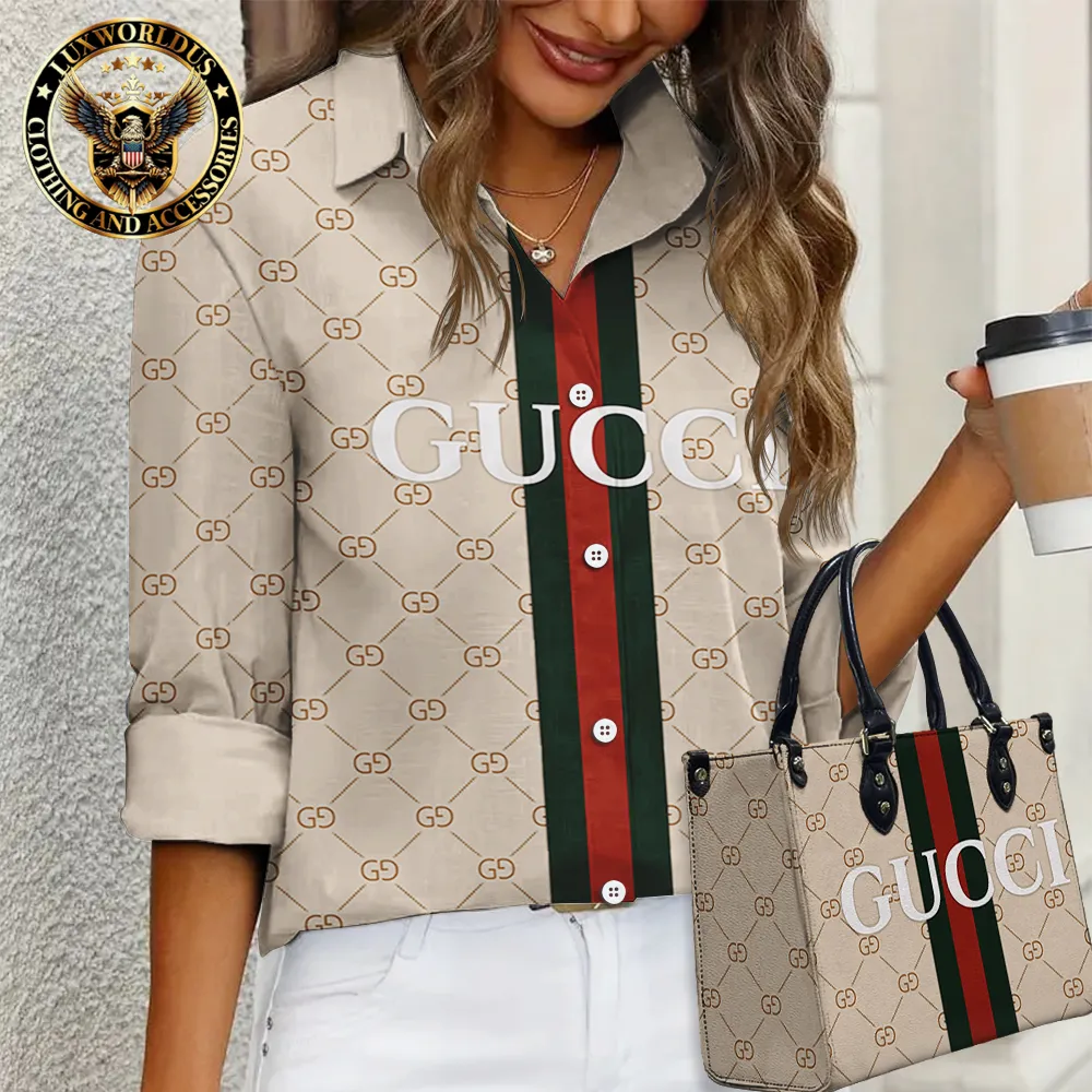 Gucci Limited Edition Casual Shirt Handbag For Gorgeous Women - Lux194