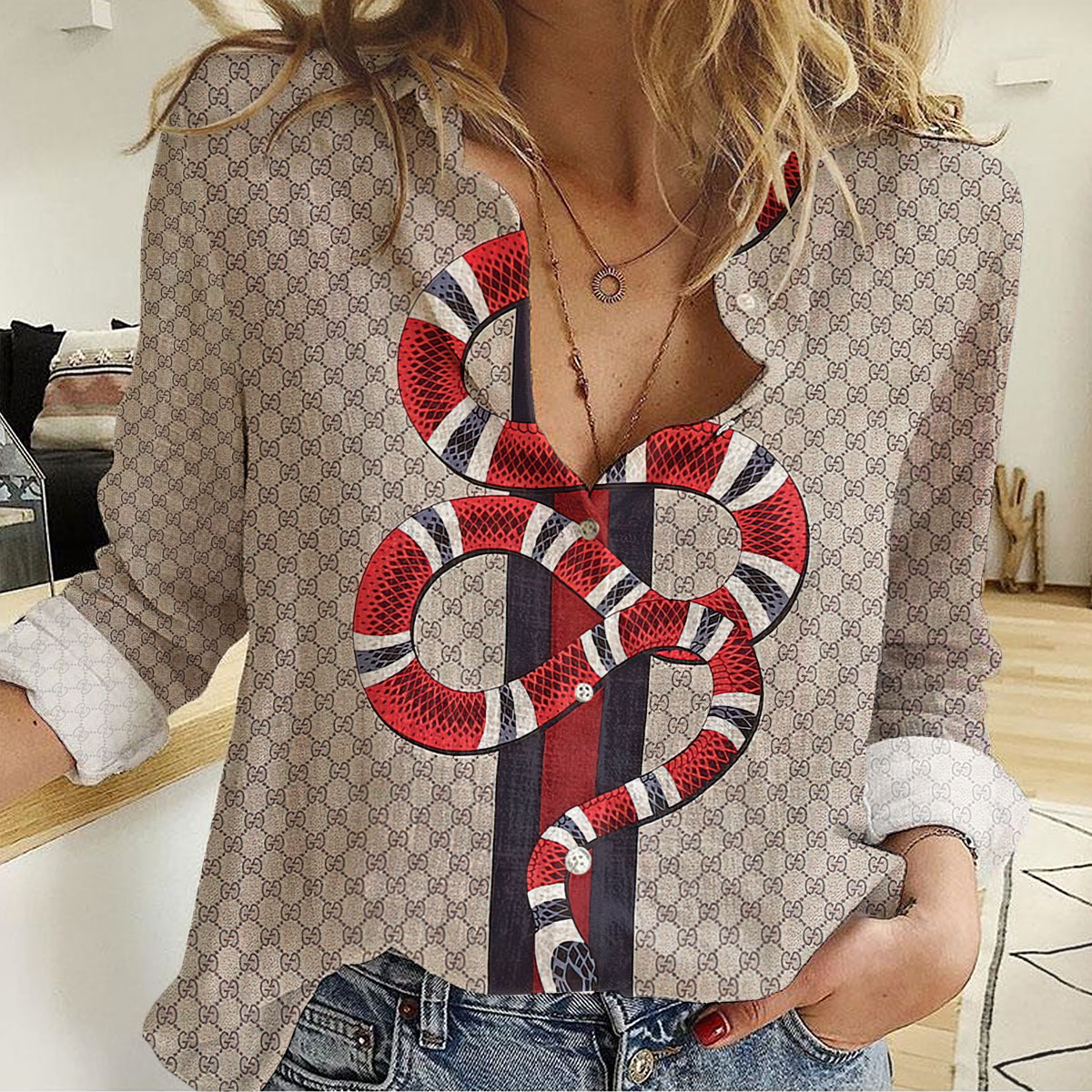 Gucci Limited Edition Casual Women Casual Shirt - Lux491