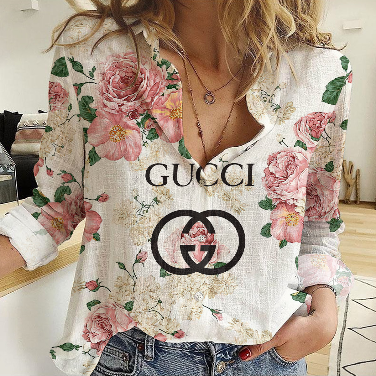 Gucci Women'S Casual Shirt Luxury Limited Edition Lux 166