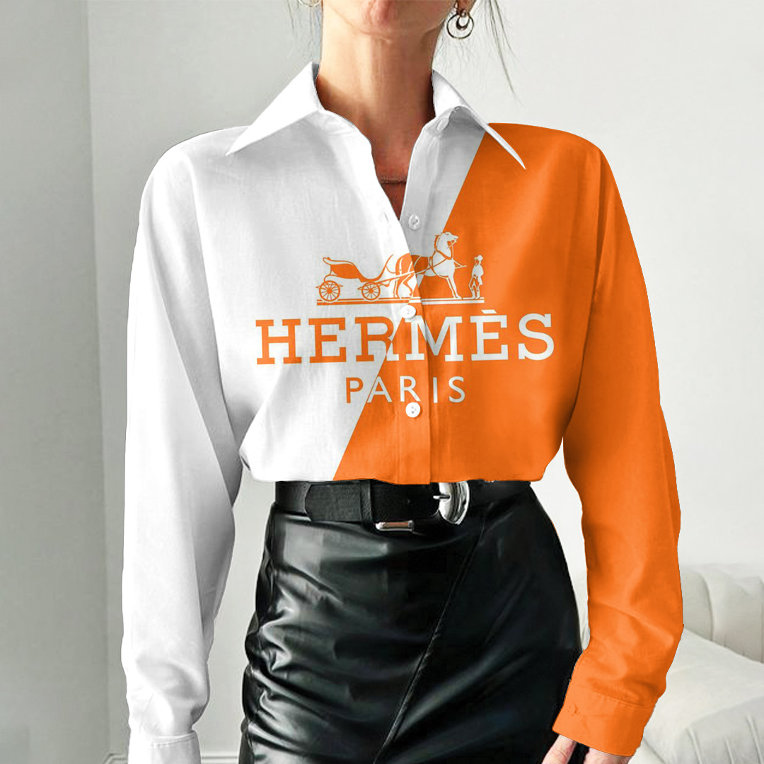 Hermes 3D Women'S Casual Shirt, Best Selling Limited Edition 2025 Luxury