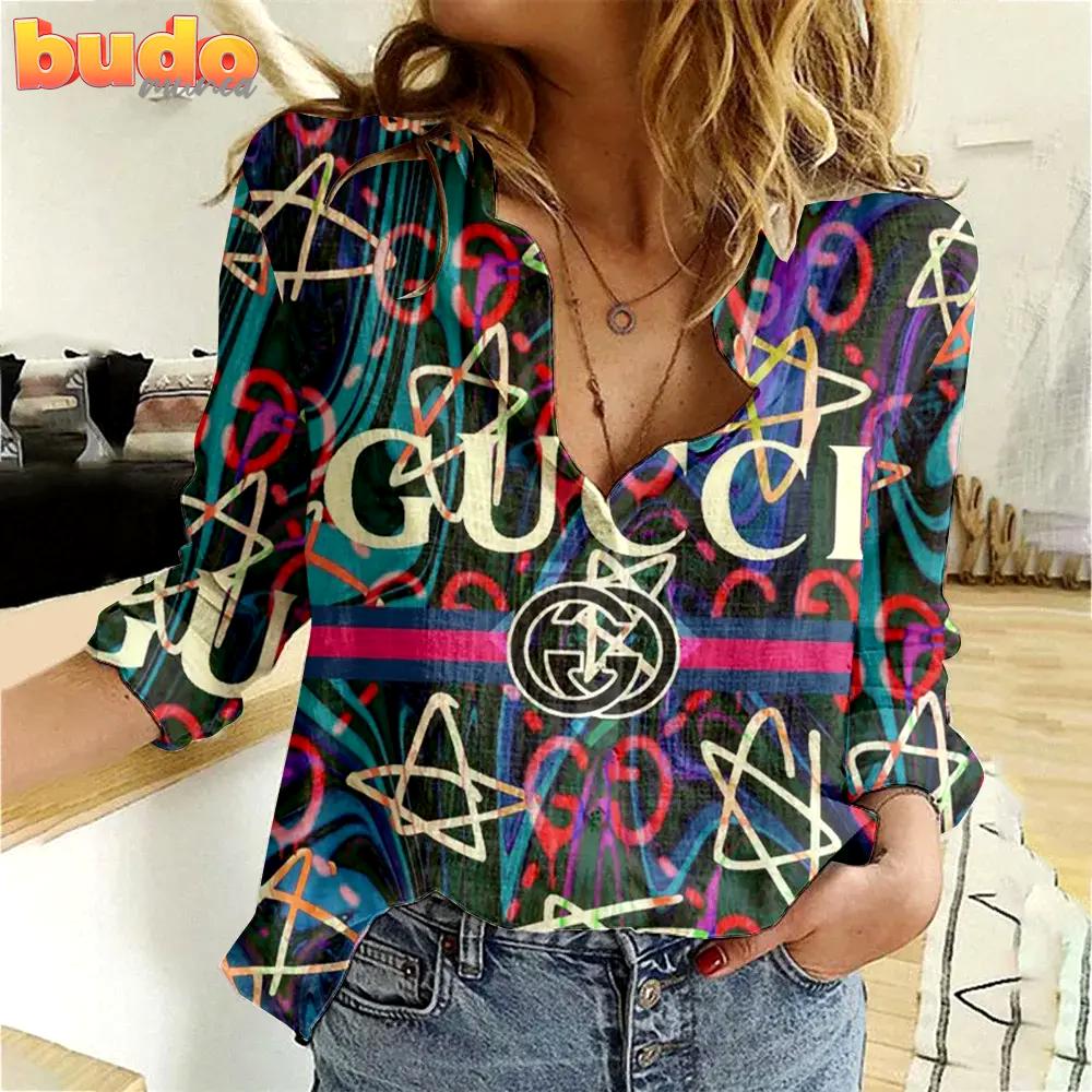 Limited Edition Gucci Women Linen Shirt Luxury Lux 142
