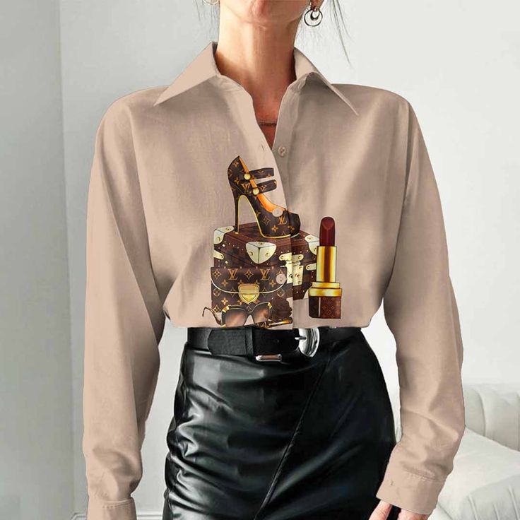 Louis Vuitton Best Selling Limited Edition 2025 Luxury Women Casual Shirt - Lux083