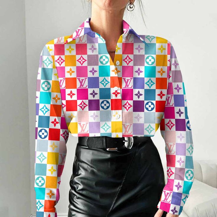 Louis Vuitton Best Selling Limited Edition 2025 Luxury Women Casual Shirt - Lux091