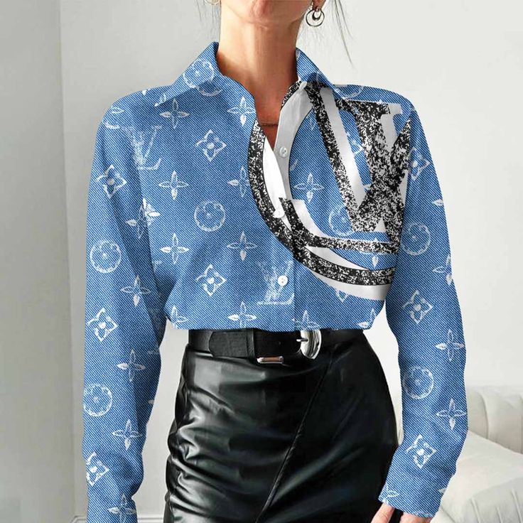 Louis Vuitton Best Selling Limited Edition 2025 Luxury Women Casual Shirt - Lux080