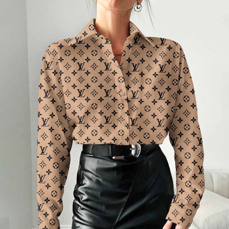 Louis Vuitton Best Selling Limited Edition 2025 Luxury Women Casual Shirt - Lux078
