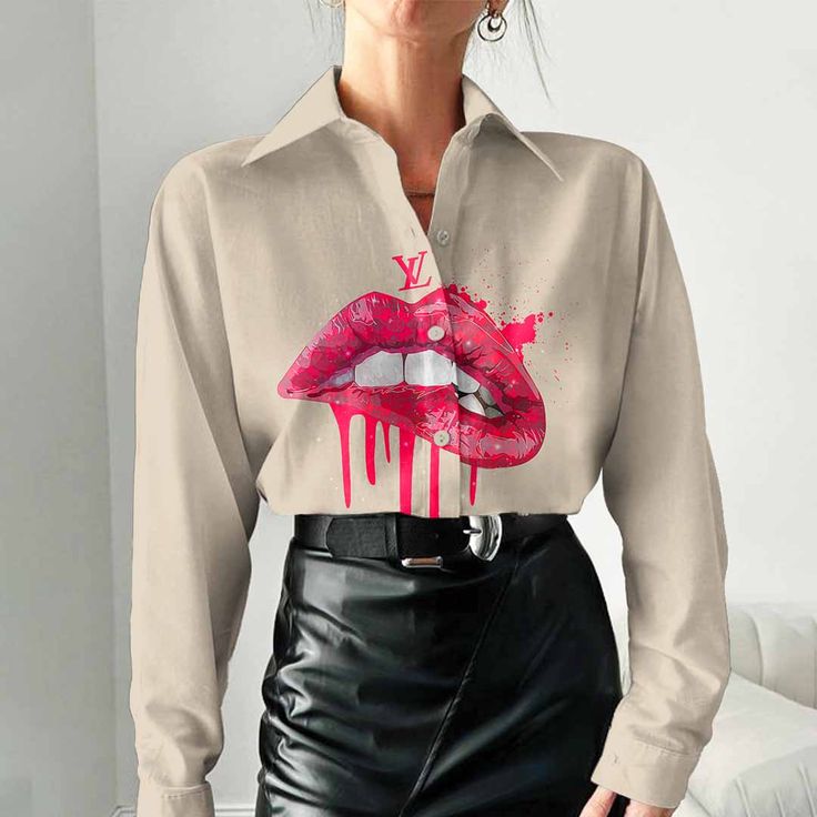 Louis Vuitton Best Selling Limited Edition 2025 Lv Lux Luxury Women Casual Shirt - Lux084