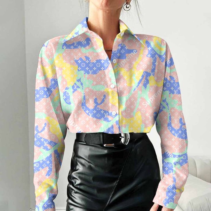 Louis Vuitton Best Selling Limited Edition 2025 Luxury Women Casual Shirt - Lux095