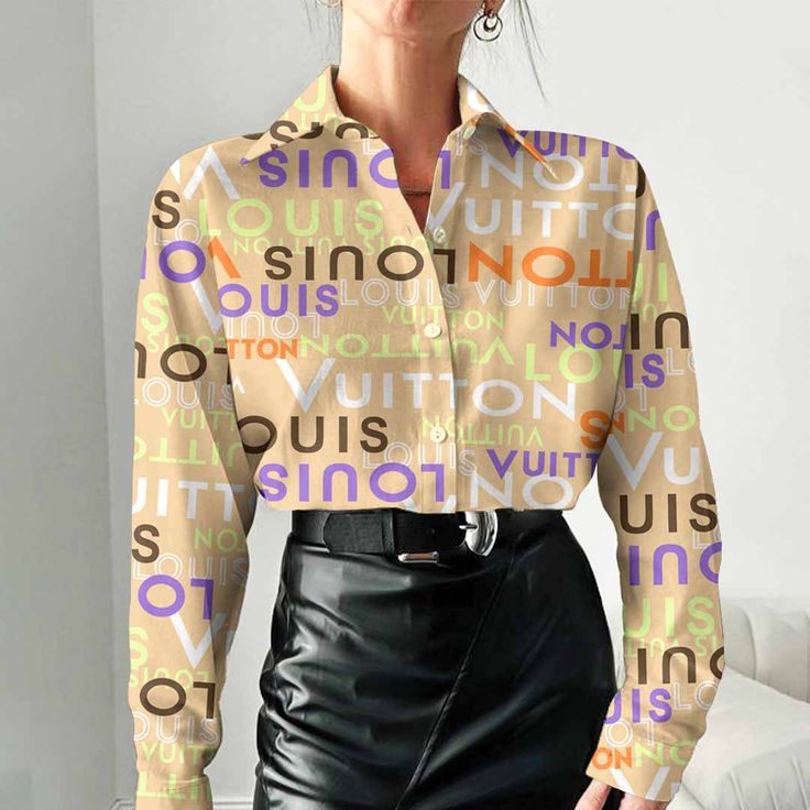 Louis Vuitton Best Selling Limited Edition 2025 Luxury Women Casual Shirt - Lux098