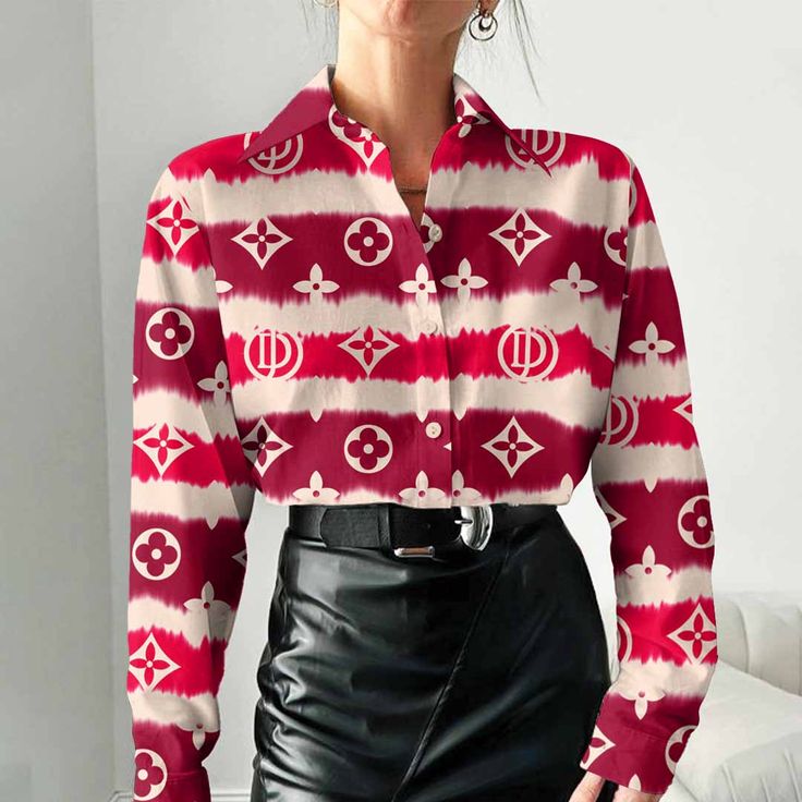 Louis Vuitton Best Selling Limited Edition 2025 Luxury Women Casual Shirt - Lux096
