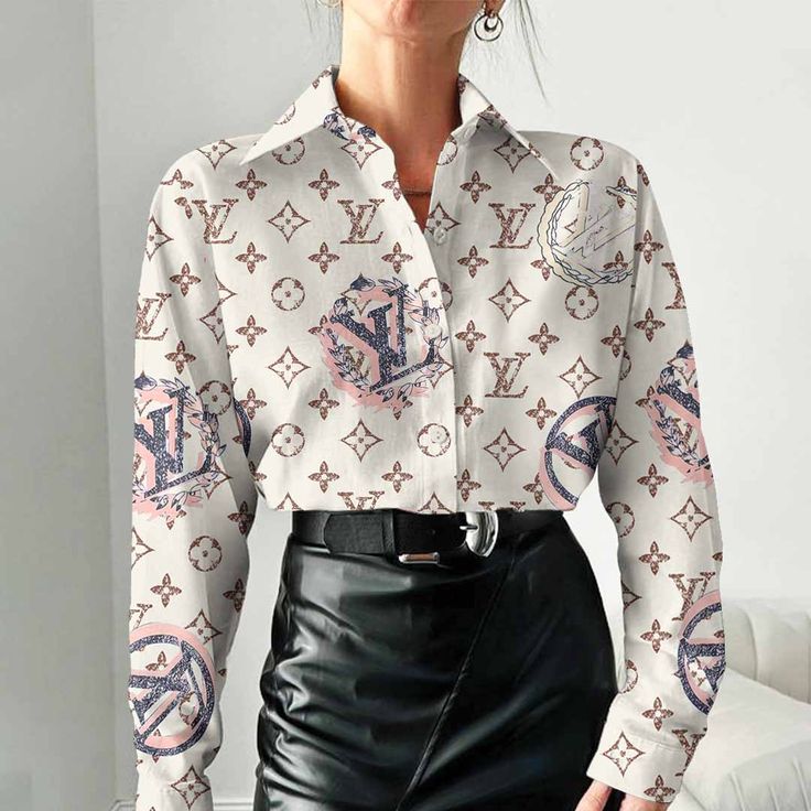 Louis Vuitton Best Selling Limited Edition 2025 Luxury Women Casual Shirt - Lux093