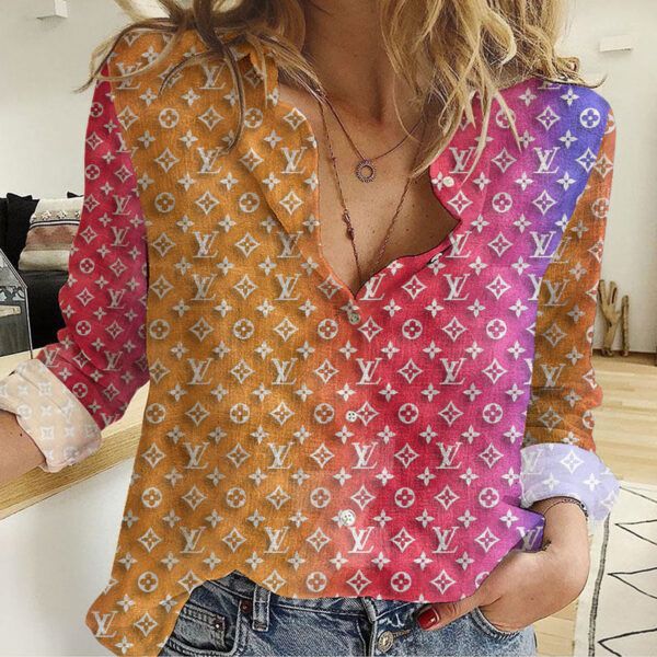 Louis Vuitton Female Women Casual Shirts Lv Limited Edition La120012
