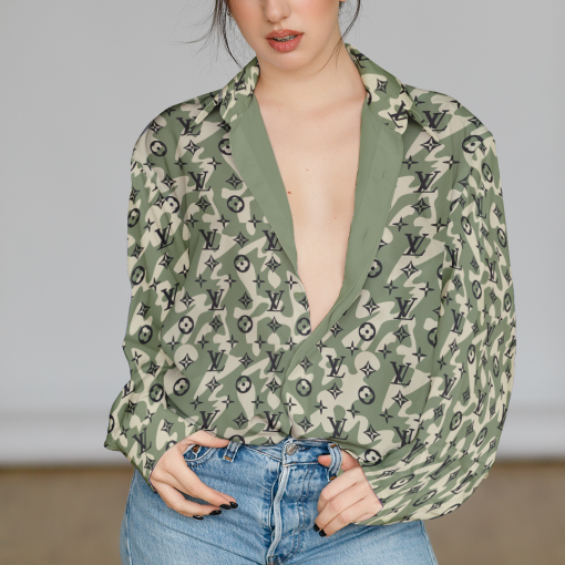 Louis Vuitton Limited Edition Premium Casual Shirt For Women - Lux453